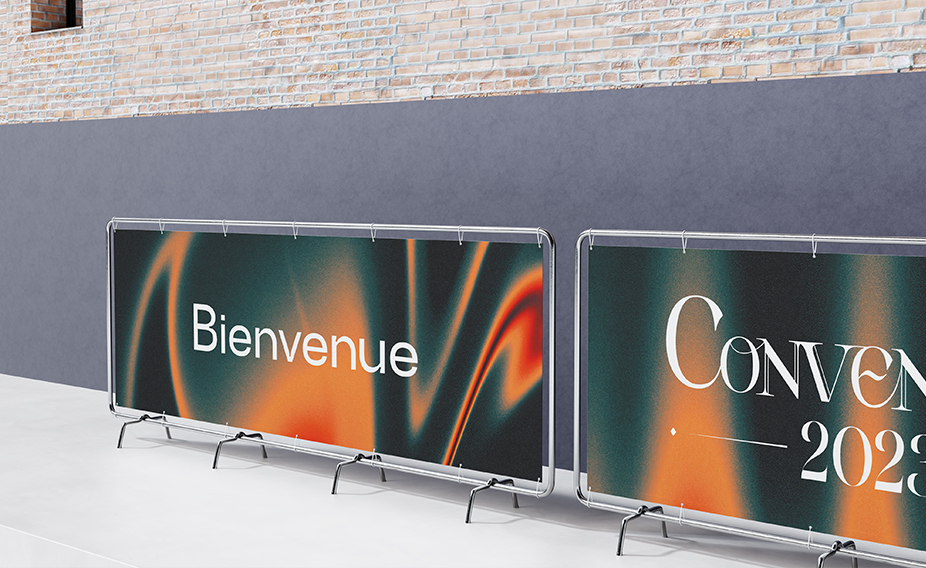 Identité visuelle développée pour une cérémonie corporate de Paprec